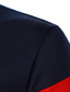 voordelige Grafische polo-Voor heren POLO Shirt Overhemd Golfshirt Normaal shirt Vakantie Welving Geometrie Buttondown boord Marineblauw Print Buiten Casual Korte mouw Kleurenblok Button-omlaag Kleding Modieus Kleurenblok