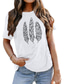 olcso Női pólók-Női Póló Alap Nyomtatott Egyszerű Alap Kerek Póló Alapértelmezett Nyár Medence Fehér Sötétrózsaszín Narancssárga Sötétszürke
