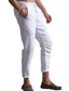 זול מכנסי פשתן-בגדי ריקוד גברים מעצב פשוט צ&#039;ינו מכנסי קפרי מכנסיים מחודדים שרוך כיס עד לקרסול מכנסיים קזו&#039;אל יומי מיקרו-אלסטי צבע אחיד תערובת כותנה קומפורט נושם מותן בינוני לבן שחור S M L XL XXL / גמישות