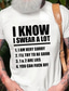 billige 3D-herreskjorter-Herre T-shirt Cool skjorte Grafisk Bogstaver Rund hals Trykt mønster Gade Afslappet Kortærmet Trykt mønster Tøj Mode Designer Klassisk Originale