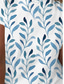 preiswerte T-Shirt-Damen T Shirt Design 3D-Druck Blume Kurzarm Rundhalsausschnitt Alltag Täglich Patchwork Bedruckt Kleidung Design Basic Blau
