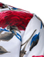 abordables Polo gráfico-Hombre Camisa POLO Camisa para Vestido Camiseta de golf Camisa casual Floral Rosa Vacaciones Cuello Americano Blanco Azul Piscina Gris Print Exterior Casual Manga Corta Bloque de Color Abotonar Ropa