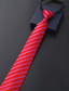 baratos Gravatas e Laços Borboleta para Homem-Gravata masculina de trabalho/casamento/cavalheiro - estilo formal listrado/estilo moderno/gravata de festa clássica gravatas de trabalho de negócios de alta qualidade para homens gravata vermelha gravata formal moda masculina
