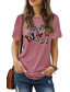 baratos T-Shirts de mulher-Mulheres Camiseta Básico Imprimir Borboleta Animais Decote Redondo Camiseta Padrão Verão Azul Vermelho Escuro Rosa Escuro Verde Escuro Cinzento Escuro