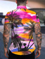 billiga Tropiska skjortor-Herr Skjorta Hawaii skjorta Kokosnötsträd Landskap Aloha Nedvikt Vit+Röd Ljuslila Purpur Orange Regnbåge Tryck Utomhus Gata Kortärmad Button-Down Mönster Kläder Mode Hawaiisk Designer Ledigt