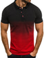 voordelige 3D-polo-Voor heren POLO Shirt Golfshirt Tennisshirt niet-afdrukken Kleurenblok Kraag Klassieke boord Casual Dagelijks Korte mouw Tops Casual Modieus Vakantie Dagelijks Wit Zwart blauw / Machinewas
