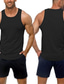 baratos Tops de ginásio-3 pacotes de blusas de treino sem mangas para homens camisetas de treino de basquete sem mangas para academia