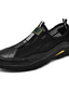 abordables Zapatos Oxford de hombre-Hombre Oxfords Casual Diario Exterior Zapatos de Paseo Cuero Malla Negro Gris Caqui Primavera