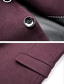 cheap Men&#039;s Jackets &amp; Coats-Men&#039;s Wool Coat Blazer Thermal Warm Breathable Work Business Daily Single Breasted Peaked Lapel Business Elegant Jacket Outerwear Solid Color Pocket Black Wine Navy Blue