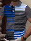 tanie klasyczna koszulka polo-Męskie Koszulka polo Koszula golfowa Siateczka Wieczorne Czarny Szary Tłoczenie na gorąco Ulica Codzienny Krótki rękaw Przycisk w dół Nadruk Odzież Sport Moda Klasyczny Wygodny