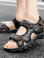 cheap Men&#039;s Sandals-Men&#039;s Sandals Flat Sandals Outdoor Hiking Sandals Sports Sandals Beach Daily Nappa Leather Breathable Non-slipping Black Yellow Brown Spring Summer