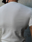 billige henley skjorter til mænd-Herre Henley-skjorte Helfarve Henley Grå Hvid Gade Ferie Kortærmet Knap ned Tøj Mode Afslappet Bekvem / Sommer / Sommer / Strand