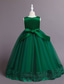 billige Blomsterkjoler-Barn Jente Blomsterjente kjole Kjole Blomsternål i krystall Ermeløs Bryllup Fest Lapper Broderi Elegant Prinsesse Polyester Maksi Blomstret broderikjole Kjole med A-linje Sommer Vår 4-13 år Hvit Gul