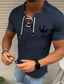 Недорогие Рубашка мужская с принтом-мужская рубашка с принтом, однотонный якорь, v-образный вырез, повседневные повседневные топы с короткими рукавами и кисточками на завязках, повседневные крутые, облегающие, a b c
