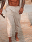 ieftine Pantaloni Sport-Bărbați Jogger Pantaloni Cordon Talie elastică Modă Simplu Șic &amp; Modern Zilnic Plajă Micro-elastic Confort Respirabil Απαλό Mată Negru Alb Galben S M L