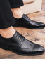 ieftine Oxfords Bărbați-Bărbați Oxfords Pantofi cu vârful aripilor Casual Clasic Zilnic Birou și carieră PU Negru Maro Primăvară Vară