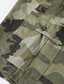 billige Cargoshorts-Herre Shorts med lommer Shorts Multi lomme Lige ben Camouflage Komfort Påførelig Knælængde udendørs Daglig 100 % bomuld Sport Stilfuld Gul militærgrøn