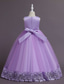 billige Blomsterkjoler-Barn Jente Blomsterjente kjole Kjole Blomsternål i krystall Ermeløs Bryllup Fest Lapper Broderi Elegant Prinsesse Polyester Maksi Blomstret broderikjole Kjole med A-linje Sommer Vår 4-13 år Hvit Gul
