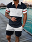 Недорогие классическое поло-мужская рубашка для гольфа с короткими рукавами, повседневный простой повседневный базовый летний гавайский пляжный брючный костюм