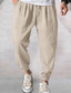 tanie Spodnie dresowe-Męskie Codzienny Moda Uprawiający jogging Spodnie Ściągana na sznurek Elastyczny pas Spodnie Codzienny Plaża Średnio elastyczny Solidne kolory Komfort Oddychający Średni Talia Kurkuma Zielony