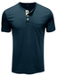 Недорогие мужские рубашки хенли-мужская футболка с карманом на рукаве хенли звездное лето бордовый зеленый синий королевский синий темно-синий
