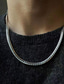 Недорогие Men&#039;s Trendy Jewelry-1шт Ожерелья-цепочки For Муж. Для улицы Подарок Повседневные Титановая сталь Классический Везучий