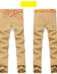 Недорогие Чино-мужские цветные брюки повседневные брюки чинос прямые брюки тонкие однотонные
