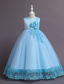 billige Blomsterkjoler-Barn Jente Blomsterjente kjole Kjole Blomsternål i krystall Ermeløs Bryllup Fest Lapper Broderi Elegant Prinsesse Polyester Maksi Blomstret broderikjole Kjole med A-linje Sommer Vår 4-13 år Hvit Gul