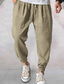 tanie Spodnie dresowe-Męskie Codzienny Moda Uprawiający jogging Spodnie Ściągana na sznurek Elastyczny pas Spodnie Codzienny Plaża Średnio elastyczny Solidne kolory Komfort Oddychający Średni Talia Kurkuma Zielony