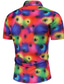 cheap Men&#039;s Printed Shirts-Men&#039;s Shirt Geometric Classic Collar Holiday Beach Print Tops Casual Tropical Red / Summer / Summer