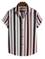 billige fritidsskjorter for menn-Herre Skjorte Geometrisk Klassisk krage Ferie Strand Trykt mønster Topper Fritid Tropisk A B C / Sommer / Sommer