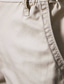 baratos Calcões Bermuda Cargo-Homens Shorts Chino Bolsos Cintura elástica Tecido Conforto Respirável Comprimento do joelho Casual Diário 100% Algodão Moda Roupa de rua Preto Vinho