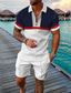 preiswerte klassisches Polo-Kurzarm-Golfhemd für Herren, lässig, einfach, täglich, Basic, Sommer, Hawaii, Strandhosenanzug