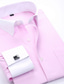 Недорогие Нарядные рубашки-мужская классическая рубашка сплошной цвет отложной уличный повседневный топ на пуговицах с длинными рукавами деловой легкий модный удобный синий фиолетовый розовый
