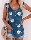 cheap Tank Tops &amp; Camis-Women&#039;s Camisole Tank Top Camis Pink Blue Green Floral Button Print Sleeveless Daily Holiday Streetwear Casual V Neck Regular Floral Plus Size L