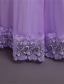 billige Blomsterkjoler-Barn Jente Blomsterjente kjole Kjole Blomsternål i krystall Ermeløs Bryllup Fest Lapper Broderi Elegant Prinsesse Polyester Maksi Blomstret broderikjole Kjole med A-linje Sommer Vår 4-13 år Hvit Gul