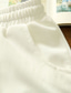 זול מכנסיים קצרים יומיומיים-בגדי ריקוד גברים סגנון קלאסי אופנתי פעיל שורטים שרוך כיס עיצוב שרוך אלסטי קצר מכנסיים ספורט חוץ קזו&#039;אל מיקרו-אלסטי צבע אחיד קומפורט נושם מותן בינוני לבן שחור פול אפור אודם M L XL XXL 3XL