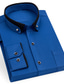 levne Košile k obleku-Pánské Košile k obleku Grafické tisky Přehnutý Černá Bílá Námořnická modř Světle modrá Svatební Práce Dlouhý rukáv Tlačítko dolů Oblečení Módní Obchodní Formální Na běžné nošení