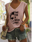 levne Dámská trička-legrační johnny depp čas na mega půllitrový potisk evropské a americké neformální dámské tričko