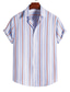 cheap Men&#039;s Casual Shirts-Men&#039;s Shirt Geometric Classic Collar Holiday Beach Print Tops Casual Tropical A B C / Summer / Summer