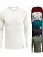 billige sweater til mænd-herre t-shirt biskop ærme med rund hals medium efterår&amp;amp; vintervin rød hvid sort blå grå