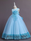 billige Blomsterkjoler-Barn Jente Blomsterjente kjole Kjole Blomsternål i krystall Ermeløs Bryllup Fest Lapper Broderi Elegant Prinsesse Polyester Maksi Blomstret broderikjole Kjole med A-linje Sommer Vår 4-13 år Hvit Gul