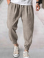 cheap Sweatpants-Men&#039;s Jogger Trousers Drawstring Elastic Waist Casual Fashion Classic Daily Beach Micro-elastic Comfort Breathable Soft Solid Colored Mid Waist turmeric Green Blue L XL XXL