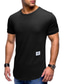 billige Casual T-shirts til mænd-herre t-shirt t-shirt t-shirt ærmer rund hals tynd sommergrøn hvid sort blå grå