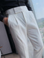 baratos Chinos-Calças masculinas finas de cor sólida calças retas fashion calças chino