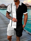 billiga klassisk polo-kortärmad golfskjorta för män casual enkel daglig bas sommar hawaii strandbyxa kostym