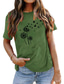 ieftine Tricouri Damă-Pentru femei Tricou De Bază Imprimeu Fluture De Bază Rotund Tricou Standard Vară verde mazăre Alb Negru Albastru piscină Roz Închis