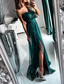 cheap Party Dresses-A-Line Wedding Guest Chrismas Dress Sexy Dress Wedding Guest Prom Sweep / Brush Train Sleeveless One Shoulder  with Pleats Slit  dress to impress 2025