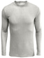 お買い得  男性用プルオーバーセーター-メンズTシャツTシャツビショップスリーブラウンドネックミディアムフォール&amp;amp; 冬のワイン赤白黒青灰色