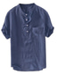abordables chemises décontractées pour hommes-chemise décontractée pour hommes imprimé uni couleur unie col montant décontracté quotidien boutonné manches courtes hauts léger respirant blanc noir gris